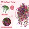6 Pack Artificial Hanging Flowers Fake Hanging Plants Purple Lotus